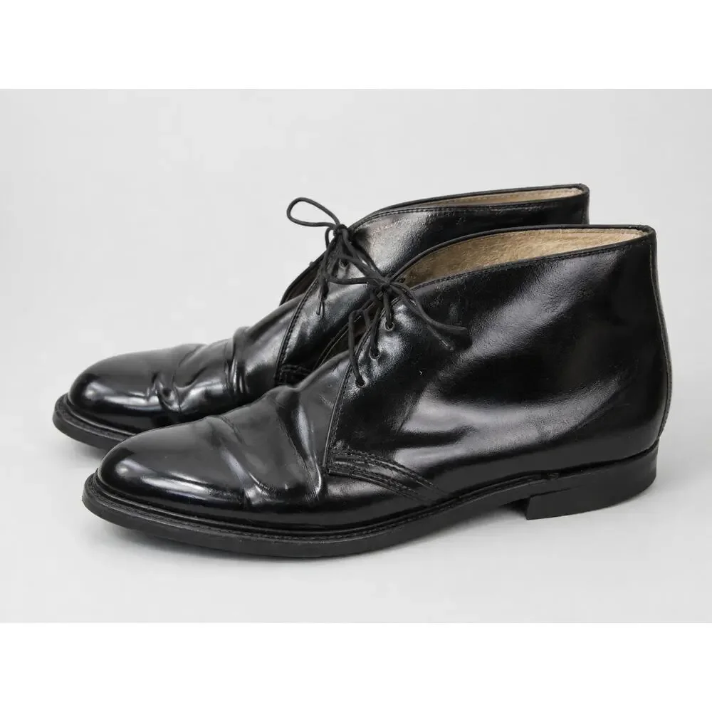 Vintage 1970s Thorogood Enamel Chukka Boots Style 1255 SIZE 10 D USA